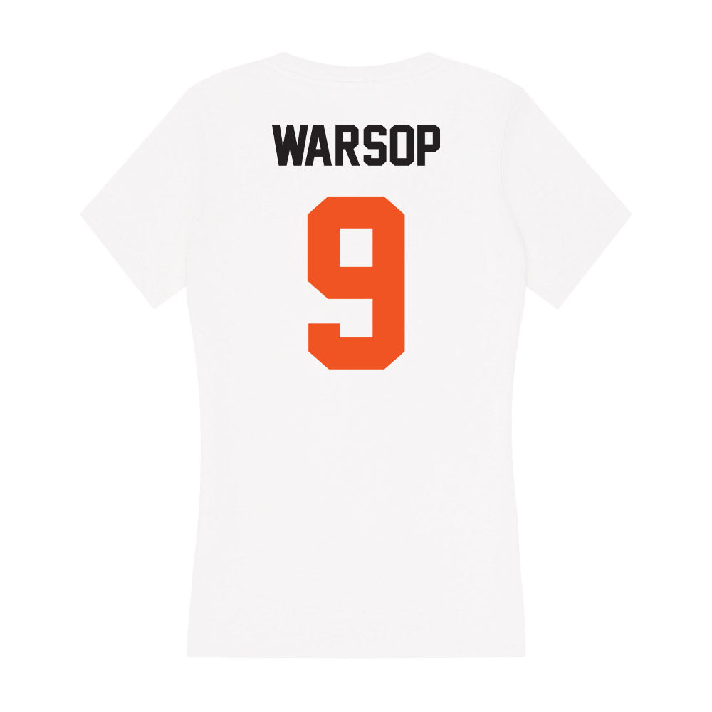 Oklahoma State - NCAA Softball : Tia Warsop - Women's V-Neck T-Shirt-1