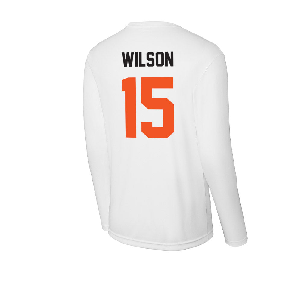 Oklahoma State - NCAA Women's Soccer : sophie Wilson - Activewear Long Sleeve T-Shirt-1