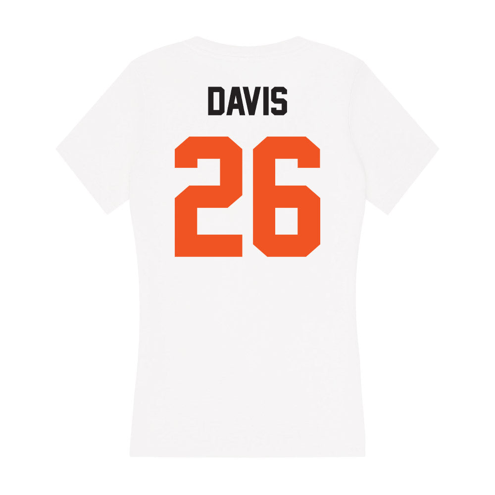 Oklahoma State - NCAA Softball : Rosie davis - Women's V-Neck T-Shirt-1