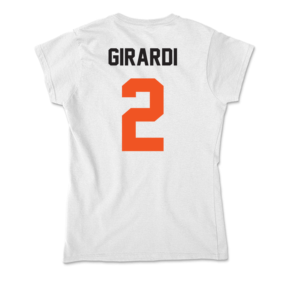 Oklahoma State - NCAA Women's Basketball : Lena Girardi - Soft Style Women’s T-Shirt-1