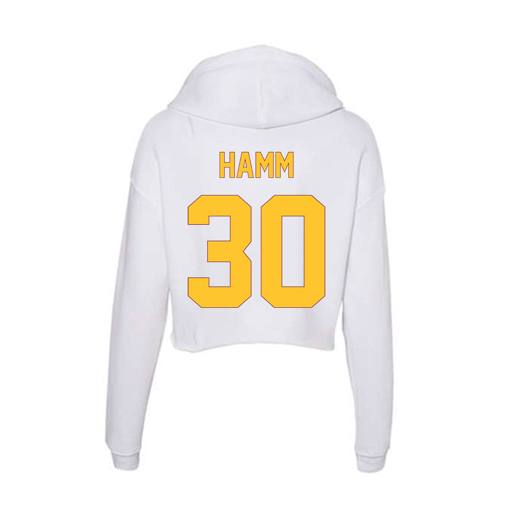 Arizona State - NCAA Men's Ice Hockey : Chase Hamm - Classic Shersey Women's Crop Fleece Hoodie-1