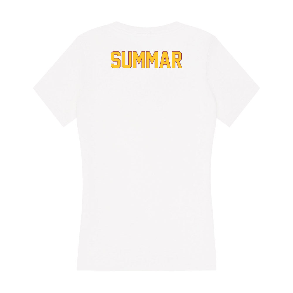 Arizona State - NCAA Women's Swimming & Diving : Zoe Summar - Classic Shersey Women's V-Neck T-Shirt-1