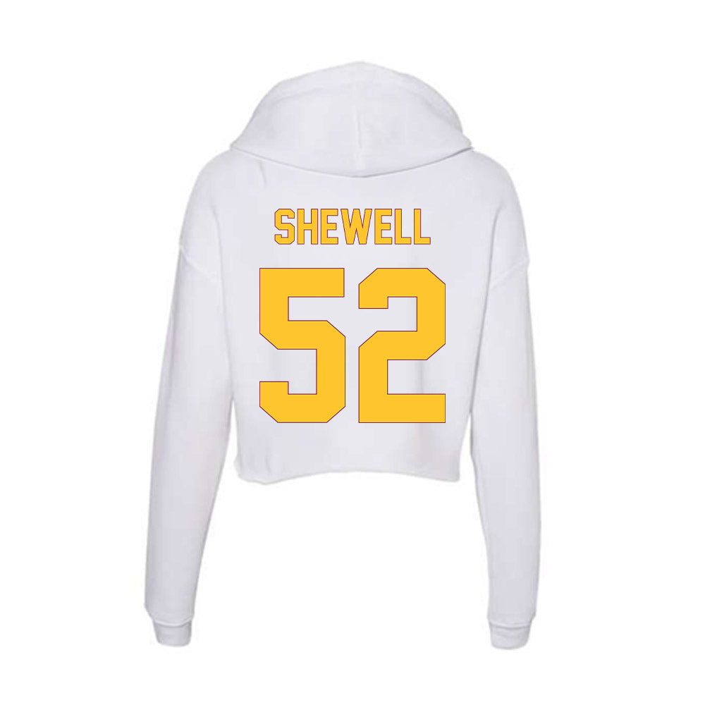 Arizona State - NCAA Football : Ian Shewell - Classic Shersey Women's Crop Fleece Hoodie-1