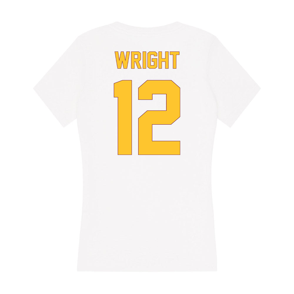 Arizona State - NCAA Women's Soccer : Ava Wright - Classic Shersey Women's V-Neck T-Shirt-1