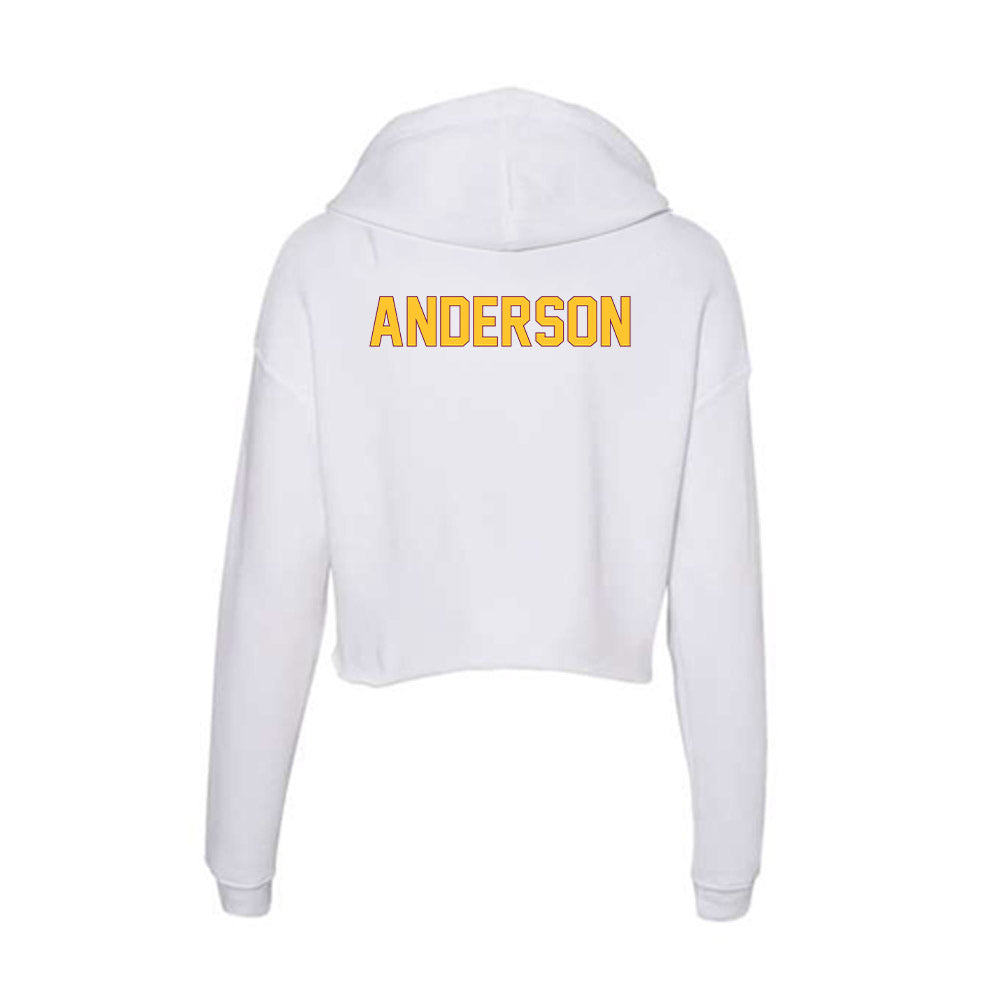 Arizona State - NCAA Men's Track & Field : Josiah Anderson - Classic Shersey Women's Crop Fleece Hoodie-1