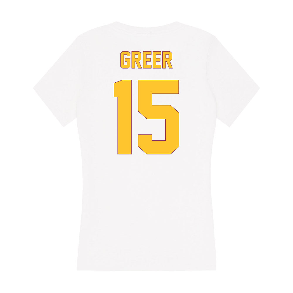 Arizona State - NCAA Women's Basketball : Heavenly Greer - Classic Shersey Women's V-Neck T-Shirt-1