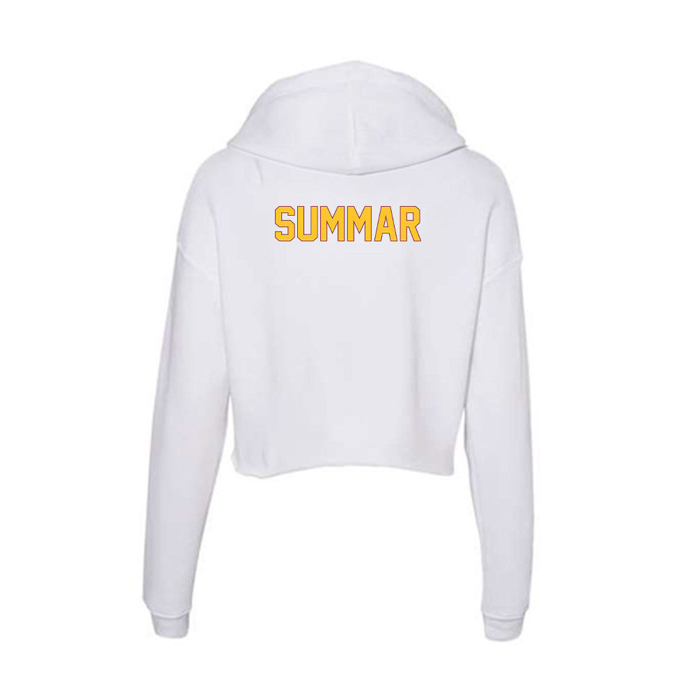 Arizona State - NCAA Women's Swimming & Diving : Zoe Summar - Classic Shersey Women's Crop Fleece Hoodie-1