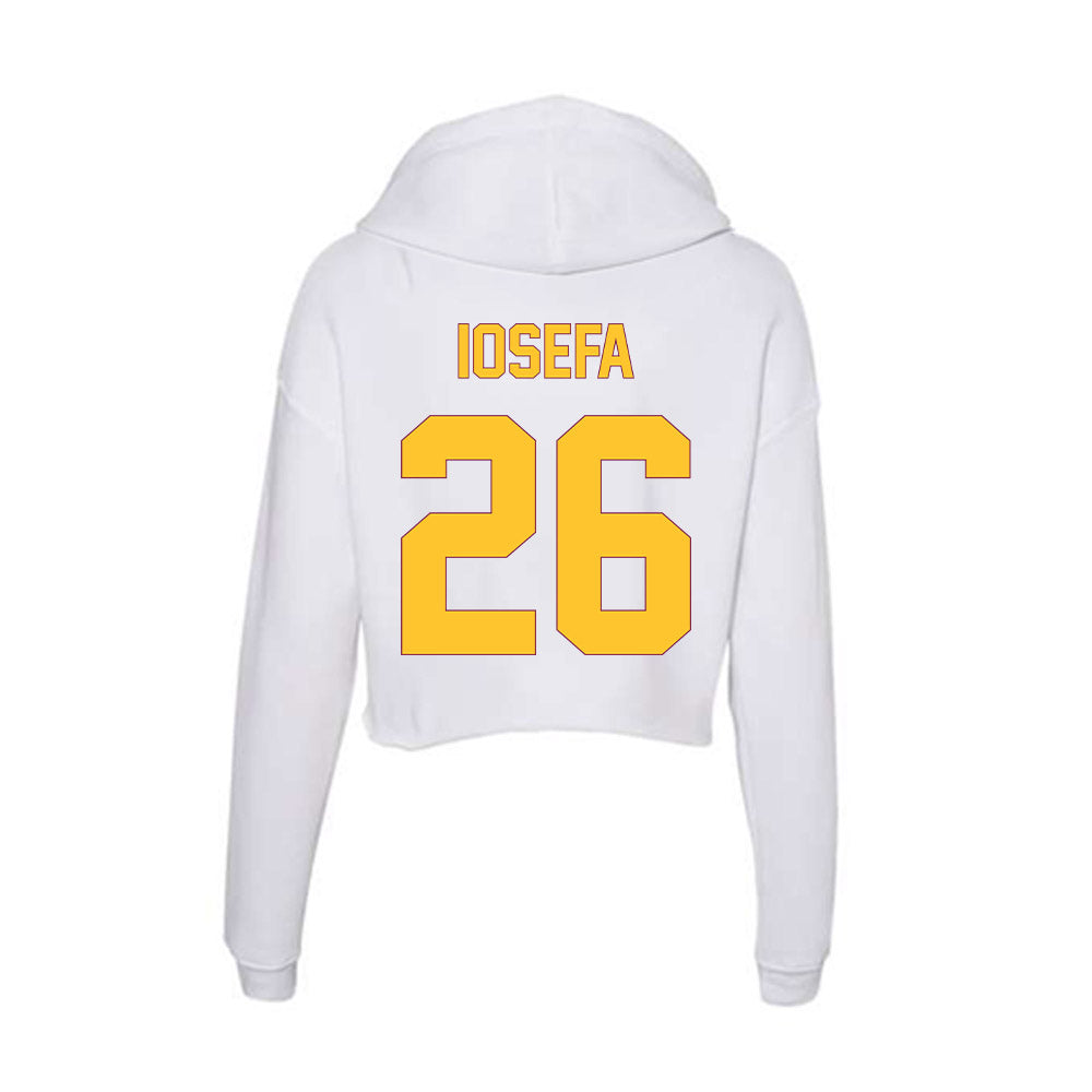 Arizona State - NCAA Football : Isaiah Iosefa - Classic Shersey Women's Crop Fleece Hoodie-1