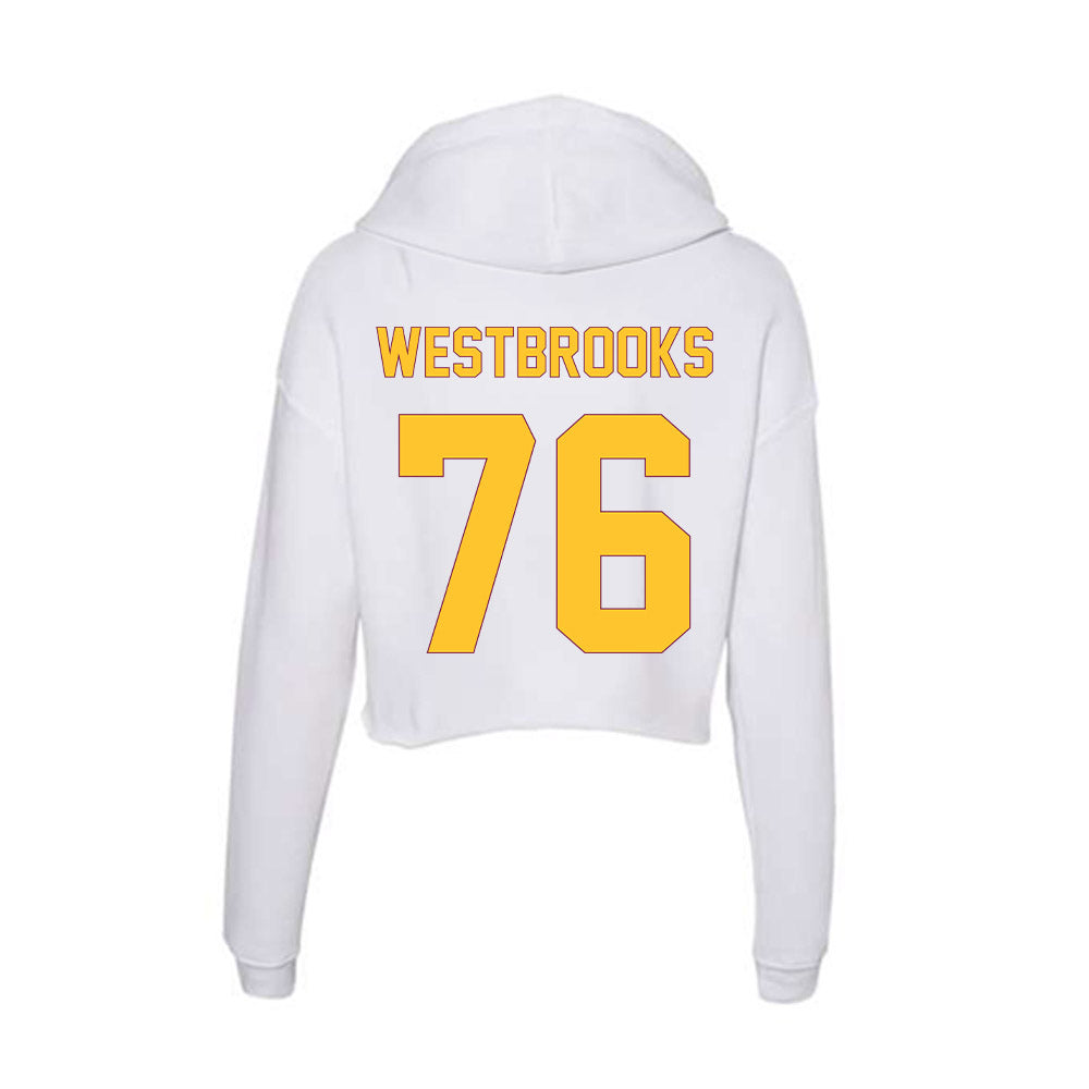Arizona State - NCAA Football : Champ Westbrooks - Classic Shersey Women's Crop Fleece Hoodie-1