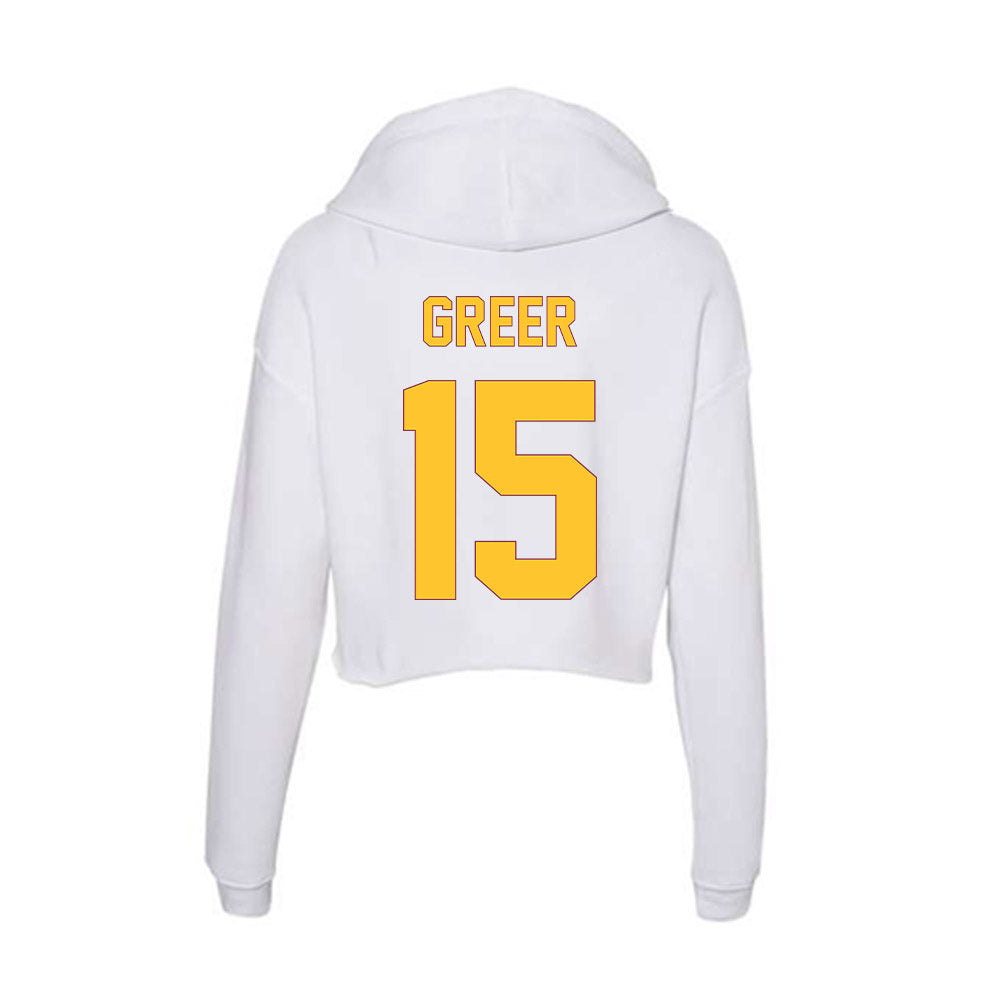 Arizona State - NCAA Women's Basketball : Heavenly Greer - Classic Shersey Women's Crop Fleece Hoodie-1