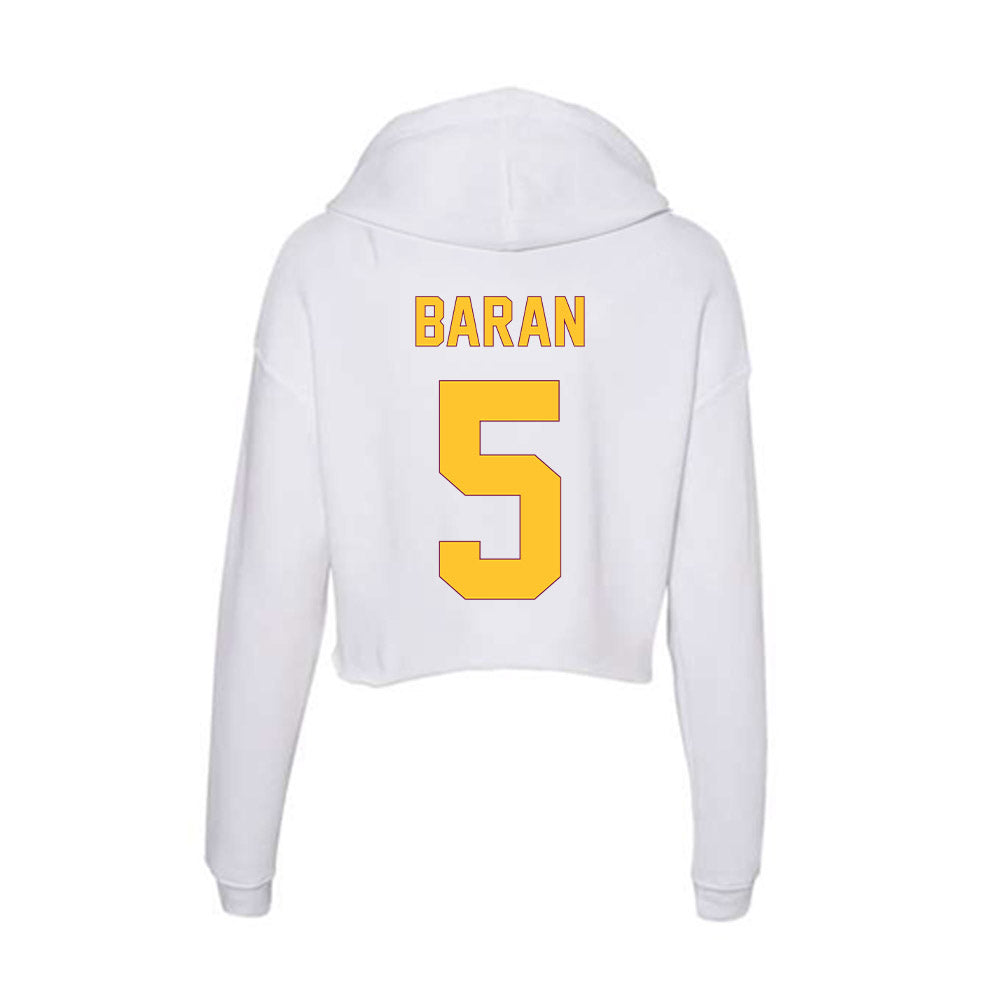 Arizona State - NCAA Men's Ice Hockey : Richard Baran - Classic Shersey Women's Crop Fleece Hoodie-1