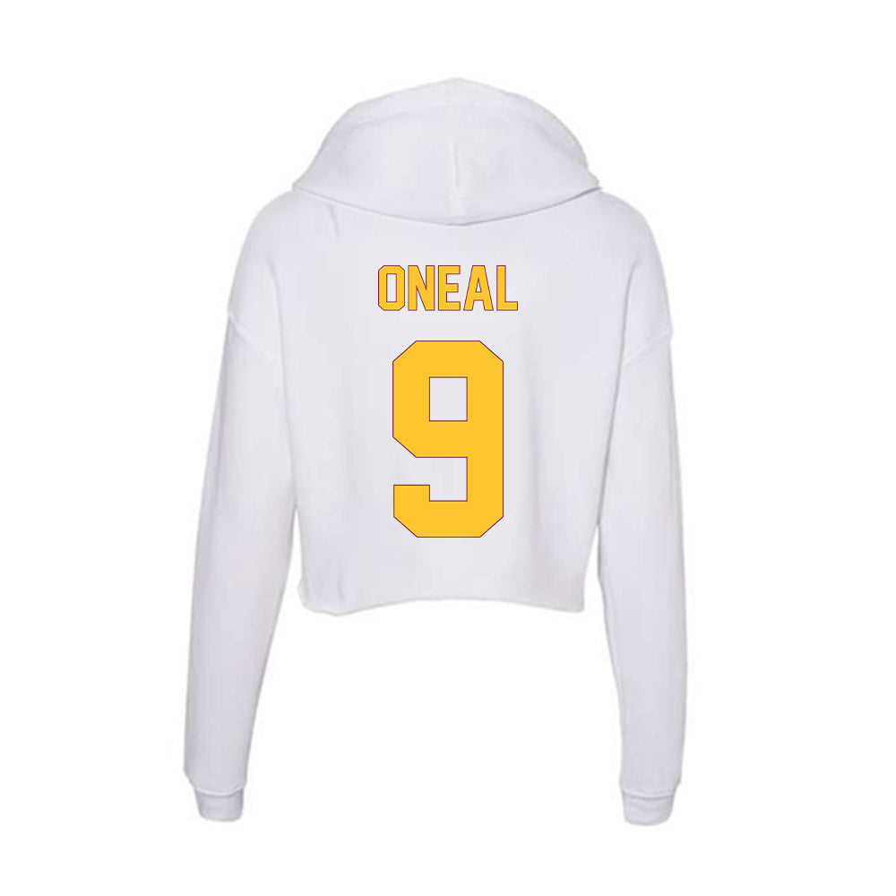 Arizona State - NCAA Football : Elijah ONeal - Classic Shersey Women's Crop Fleece Hoodie-1