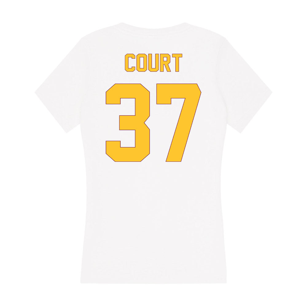 Arizona State - NCAA Men's Ice Hockey : Sam Court - Classic Shersey Women's V-Neck T-Shirt-1