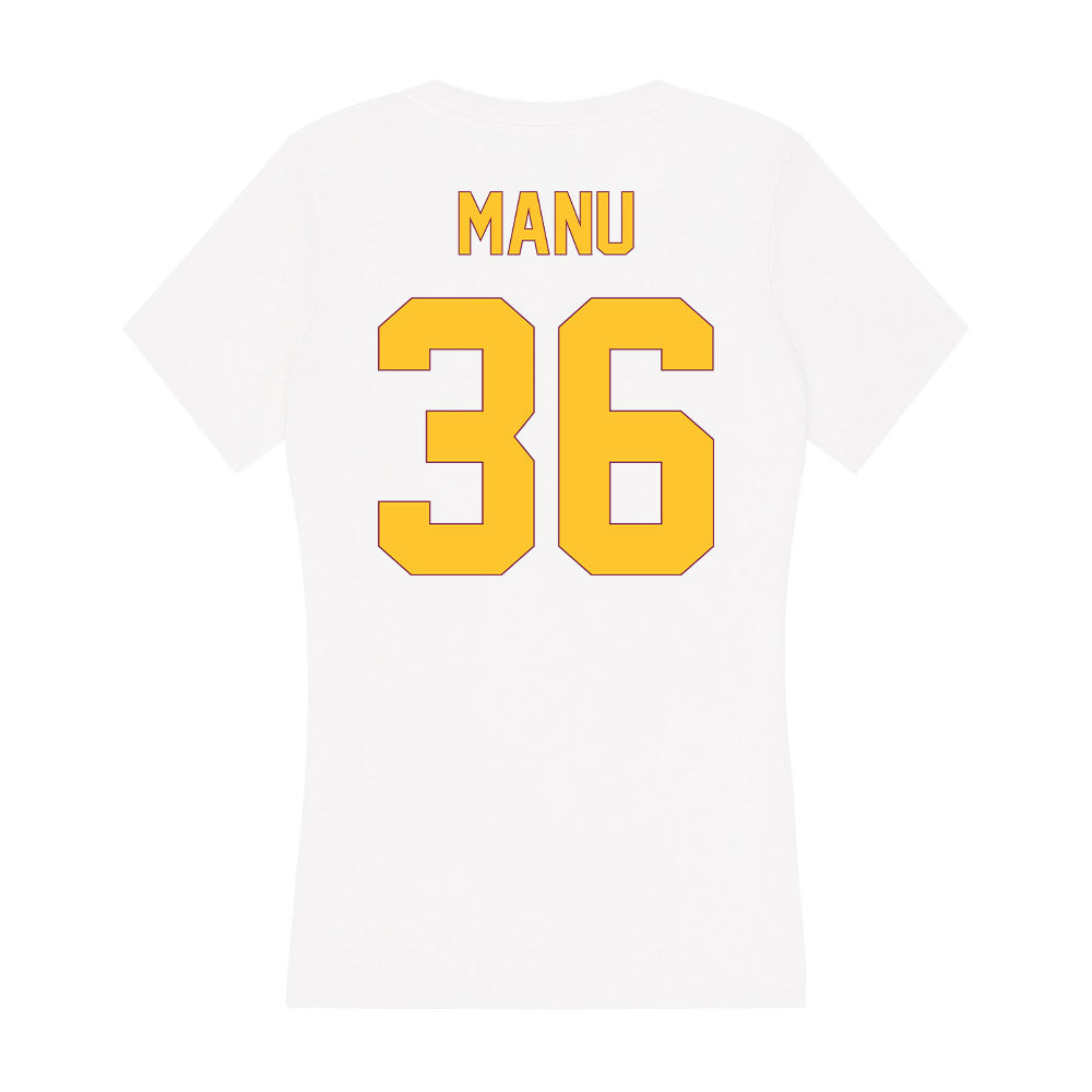 Arizona State - NCAA Football : Salesi Manu - Classic Shersey Women's V-Neck T-Shirt-1
