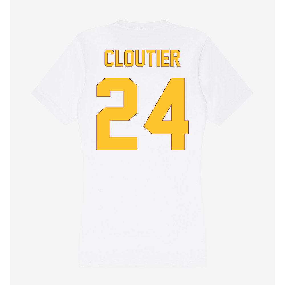 Arizona State - NCAA Men's Ice Hockey : Justin Cloutier - Classic Shersey Women's V-Neck T-Shirt-1