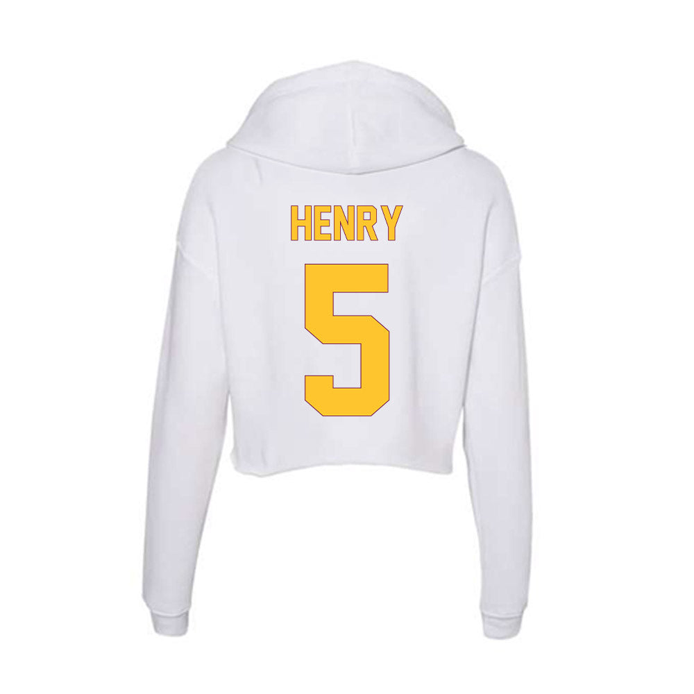 Arizona State - NCAA Women's Volleyball : Sydney Henry - Classic Shersey Women's Crop Fleece Hoodie-1