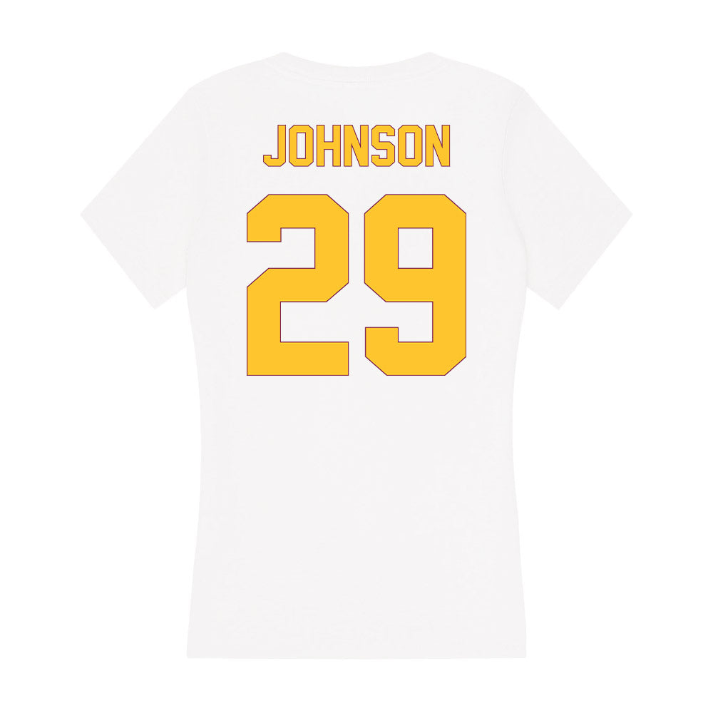Arizona State - NCAA Football : Plas Johnson - Classic Shersey Women's V-Neck T-Shirt-1