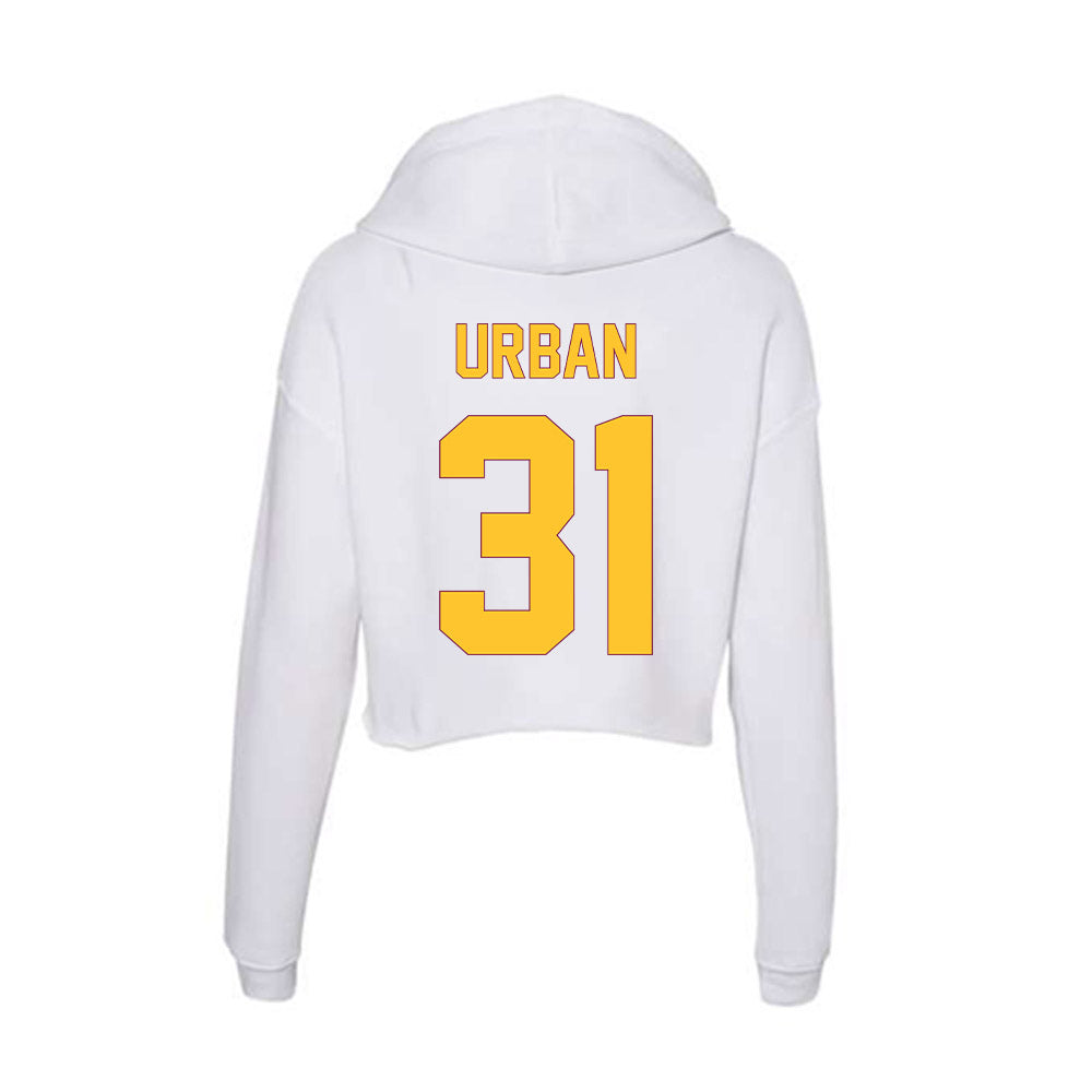 Arizona State - NCAA Men's Ice Hockey : Samuel Urban - Classic Shersey Women's Crop Fleece Hoodie-1