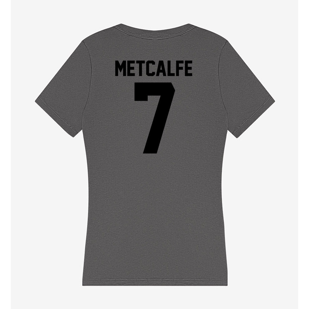 Wake Forest - NCAA Women's Basketball : Savannah Metcalfe - Women's V-Neck T-Shirt-1