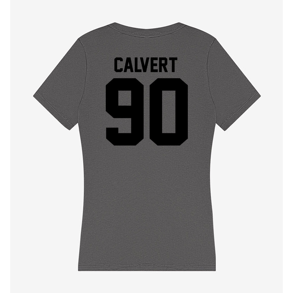 Wake Forest - NCAA Football : Connor Calvert - Women's V-Neck T-Shirt-1