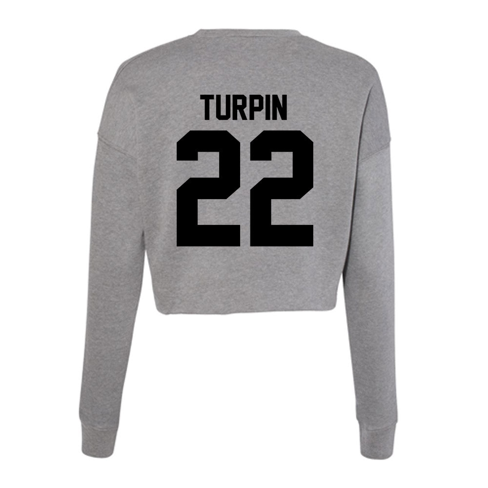 Wake Forest - NCAA Football : Myles Turpin - Women's Cropped Crew Fleece-1
