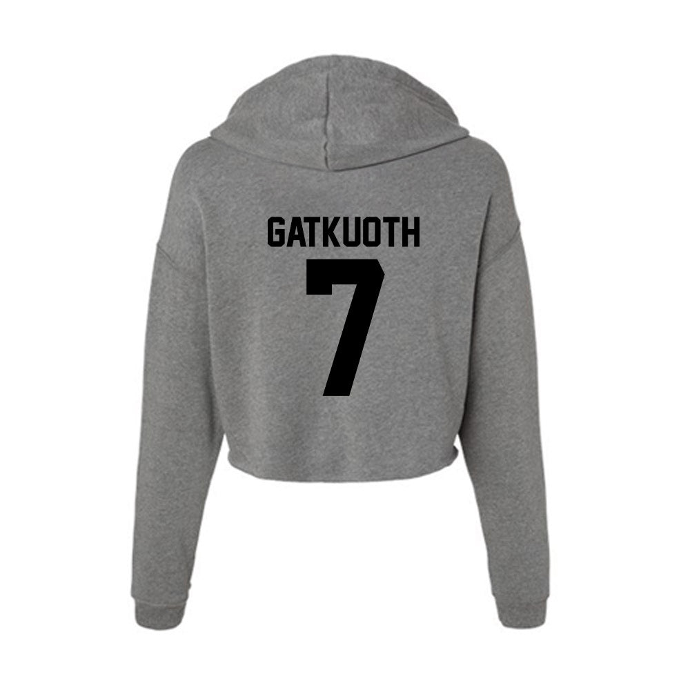 Wake Forest - NCAA Football : Nuer Gatkuoth - Women's Crop Fleece Hoodie-1