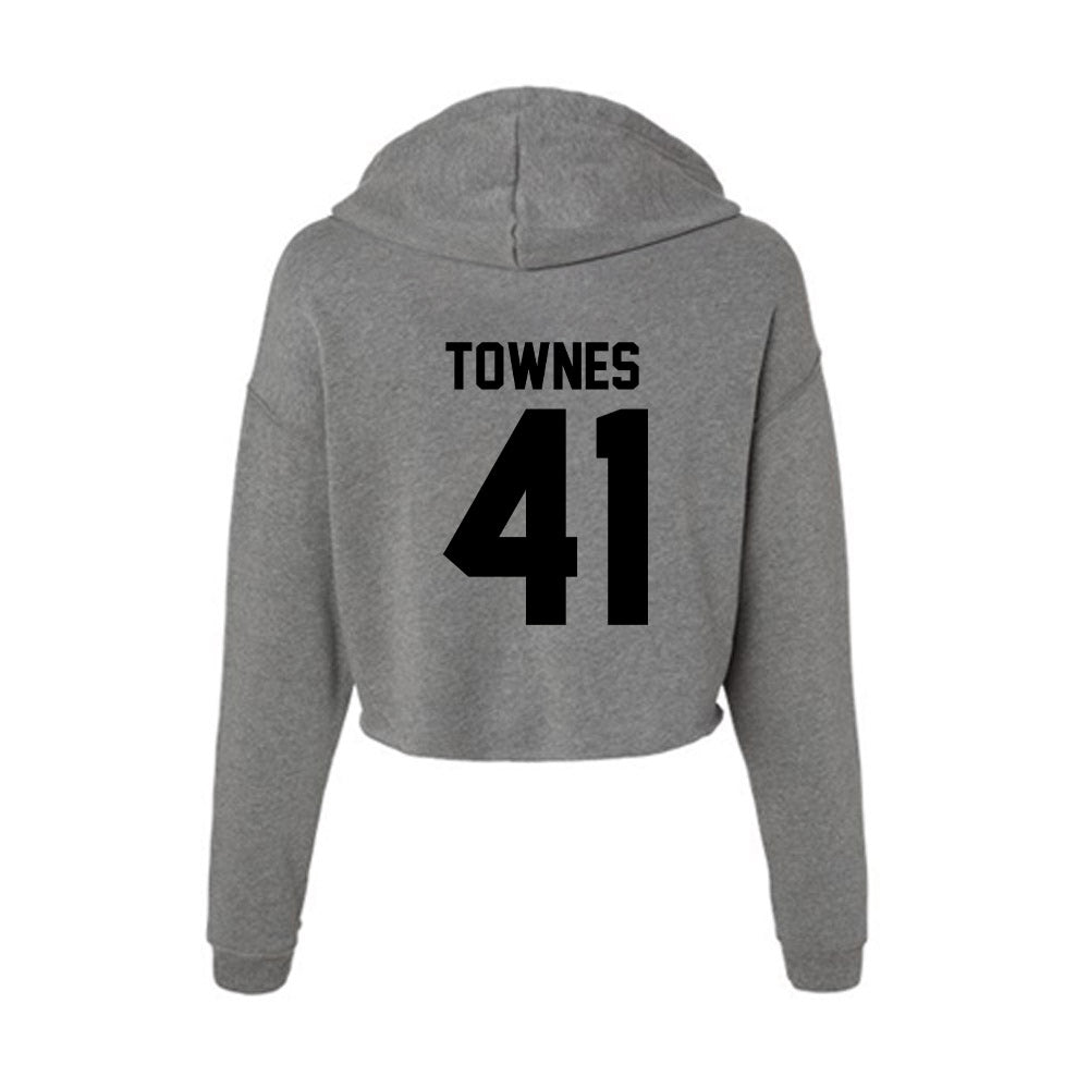 Wake Forest - NCAA Football : Kalil Townes - Women's Crop Fleece Hoodie-1