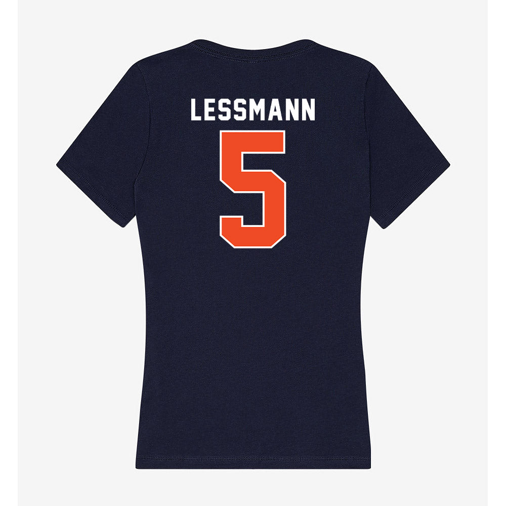 Auburn - NCAA Softball : georgia lessmann - Women's V-Neck T-Shirt-1