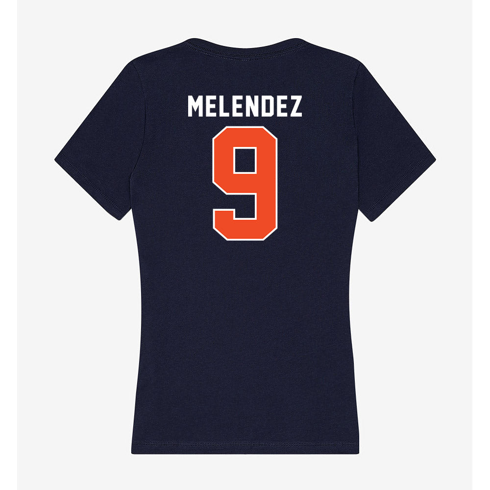 Auburn - NCAA Football : Elijah Melendez - Women's V-Neck T-Shirt-1