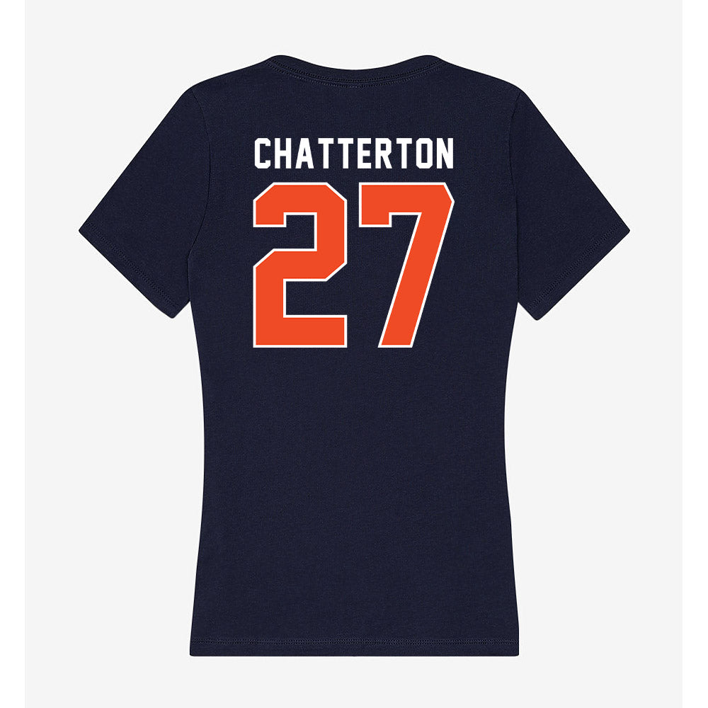 Auburn - NCAA Baseball : Christian Chatterton - Women's V-Neck T-Shirt-1