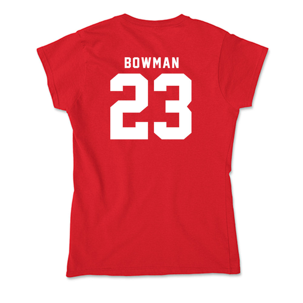 Nebraska - NCAA Women's Bowling : Kathryn Bowman - Soft Style Women’s T-Shirt-1