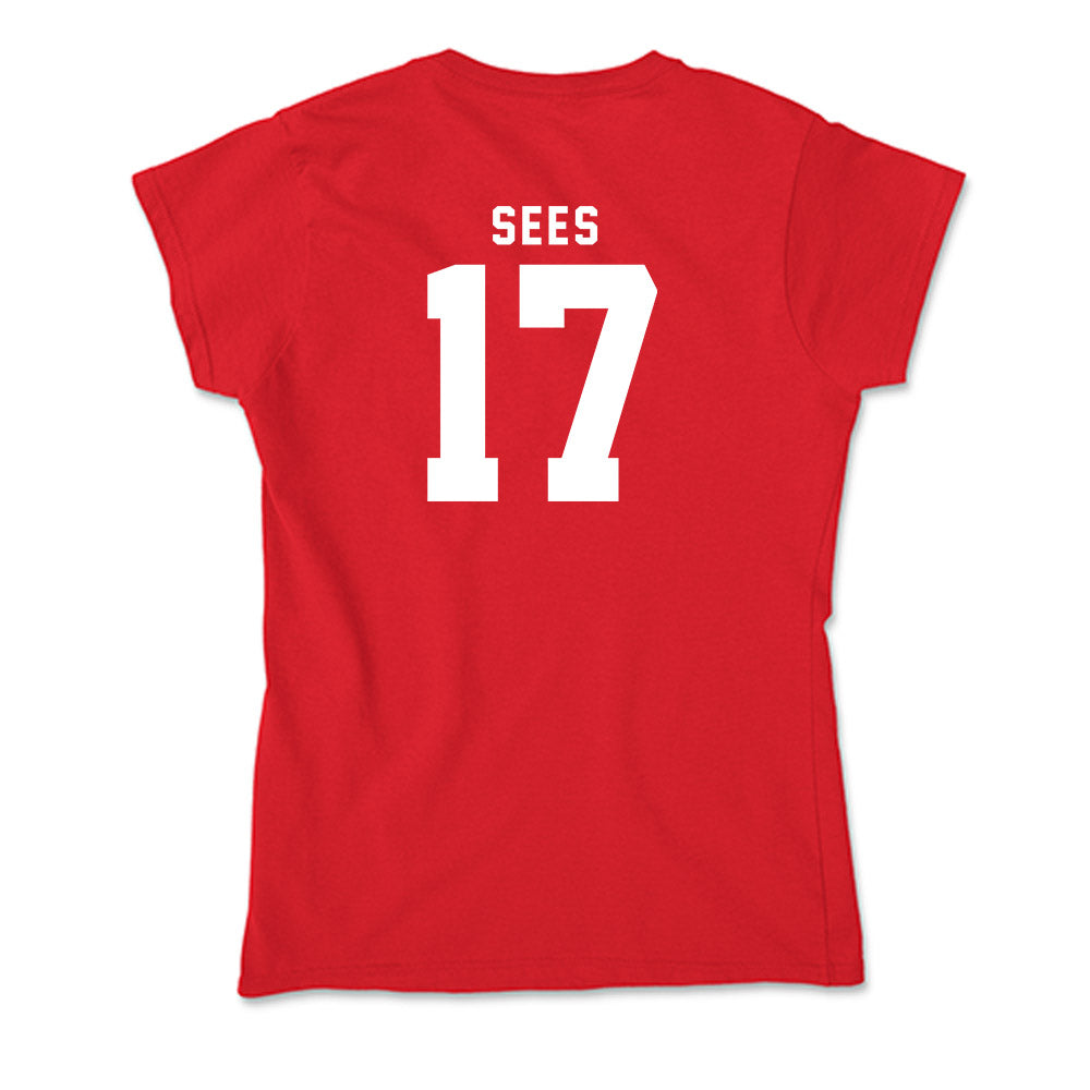 Nebraska - NCAA Women's Soccer : Jo Sees - Soft Style Women’s T-Shirt-1
