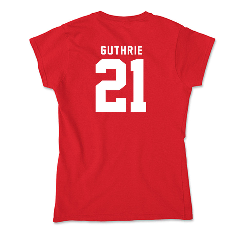 Nebraska - NCAA Football : Rex Guthrie - Soft Style Women’s T-Shirt-1