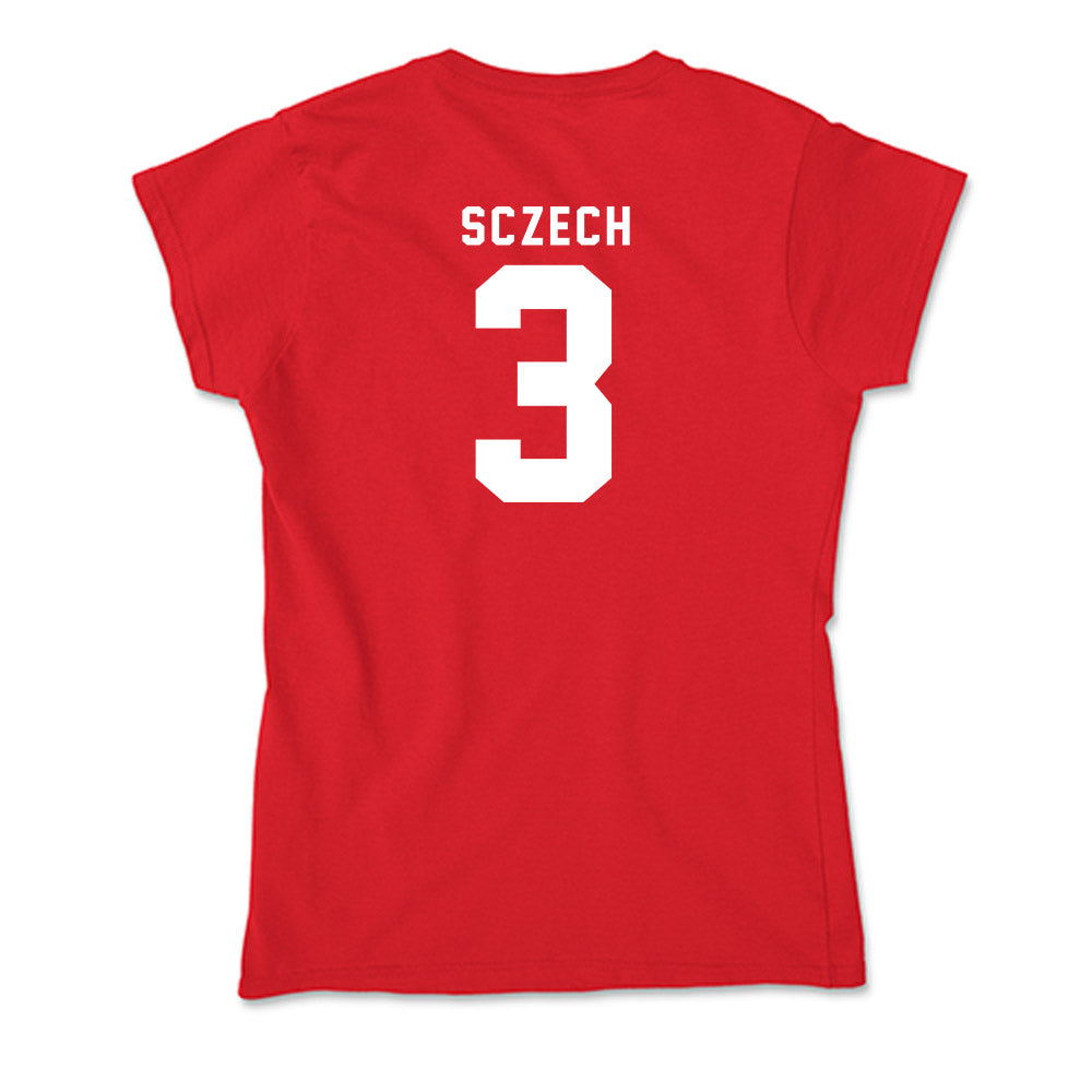 Nebraska - NCAA Women's Volleyball : Allie Sczech - Soft Style Women’s T-Shirt-1