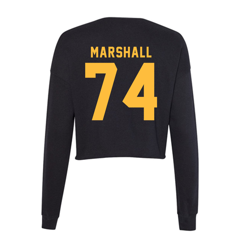 Minnesota - NCAA Football : Marcellus Marshall - Women's Cropped Crew Fleece-1