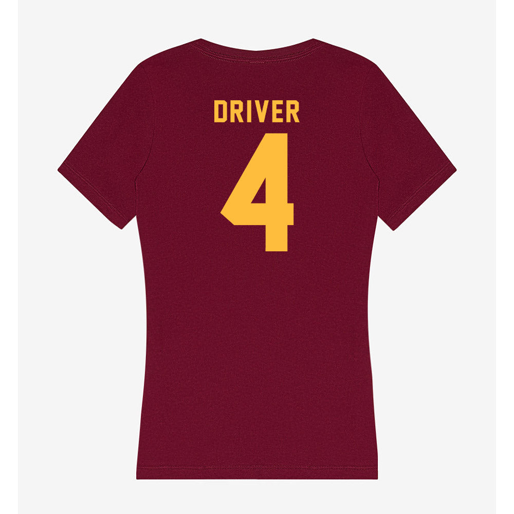 Minnesota - NCAA Football : Cristian Driver - Women's V-Neck T-Shirt-1