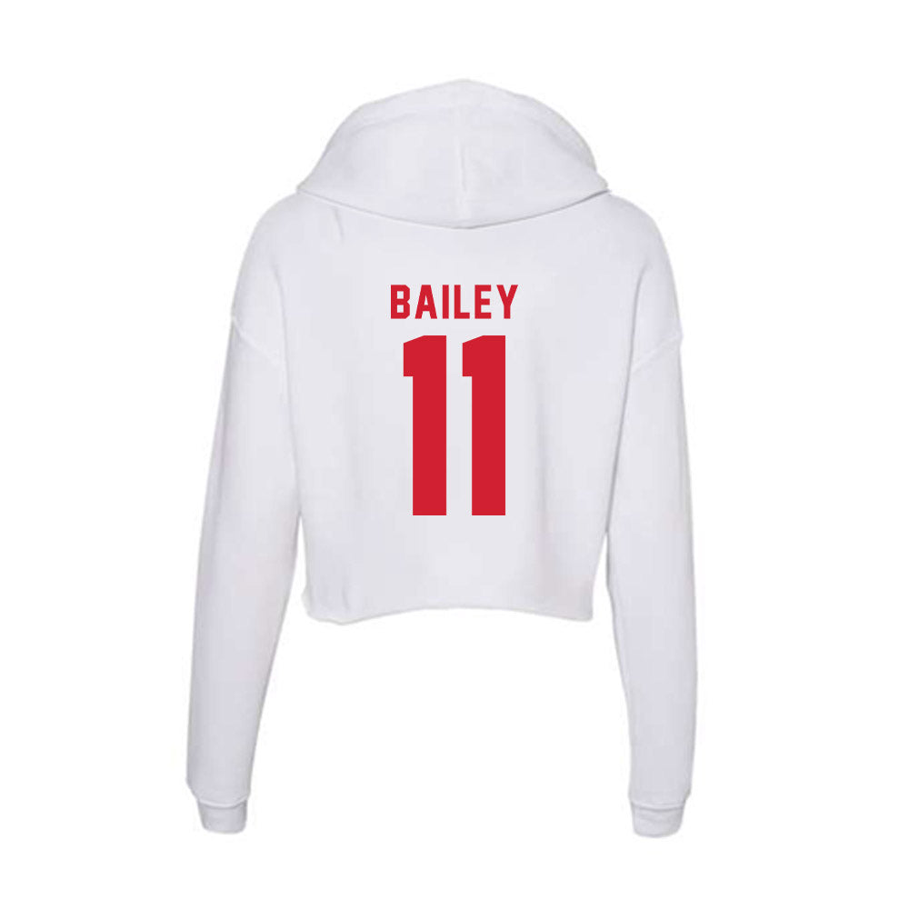 NC State - NCAA Football : Cedrick Bailey - Women's Crop Fleece Hoodie-1