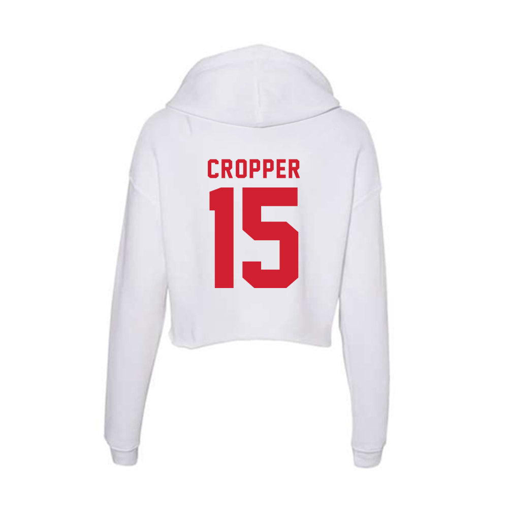 NC State - NCAA Women's Volleyball : Lily Cropper - Women's Crop Fleece Hoodie-1