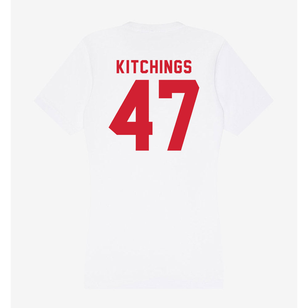 NC State - NCAA Baseball : Aiden Kitchings - Women's V-Neck T-Shirt-1