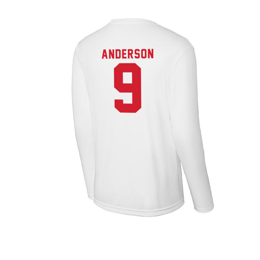 NC State - NCAA Football : Terrell Anderson - Activewear Long Sleeve T-Shirt-1