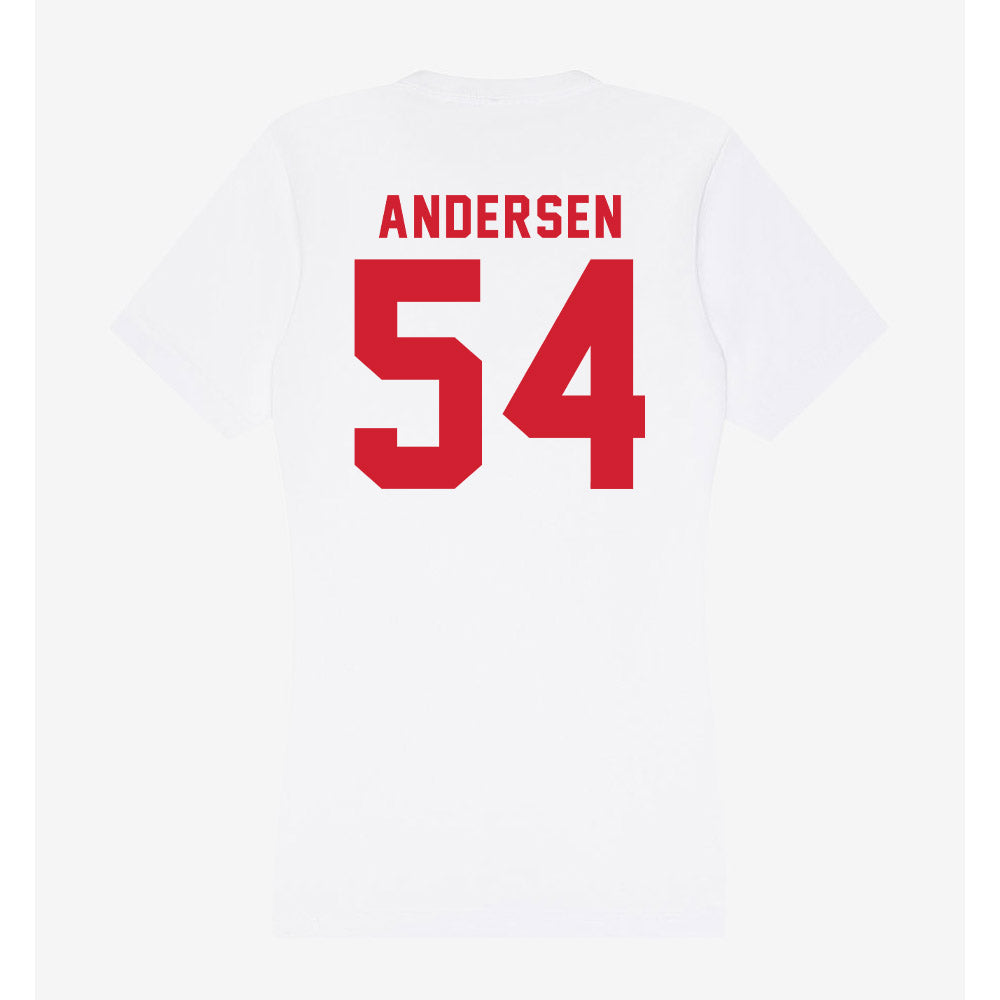 NC State - NCAA Football : Teague Andersen - Women's V-Neck T-Shirt-1