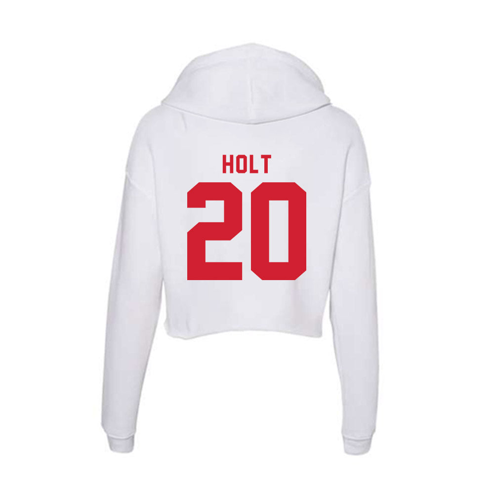 NC State - NCAA Women's Soccer : Brooklyn Holt - Women's Crop Fleece Hoodie-1