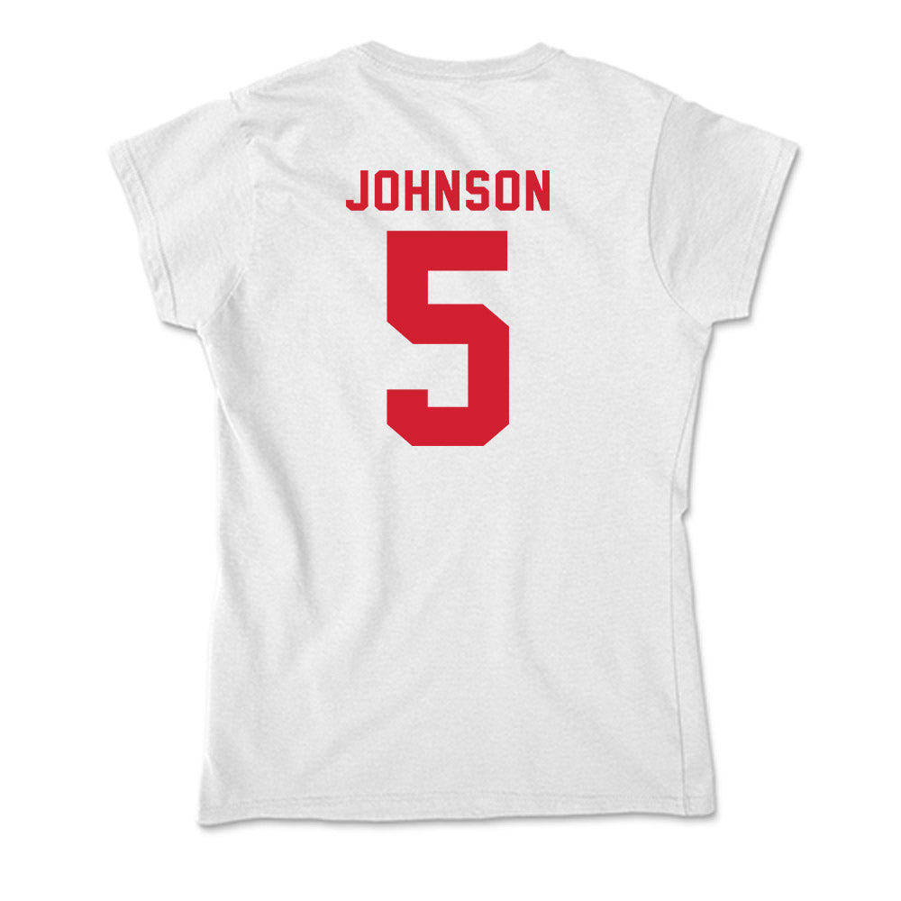 NC State - NCAA Baseball : Sherman Johnson - Soft Style Women’s T-Shirt-1