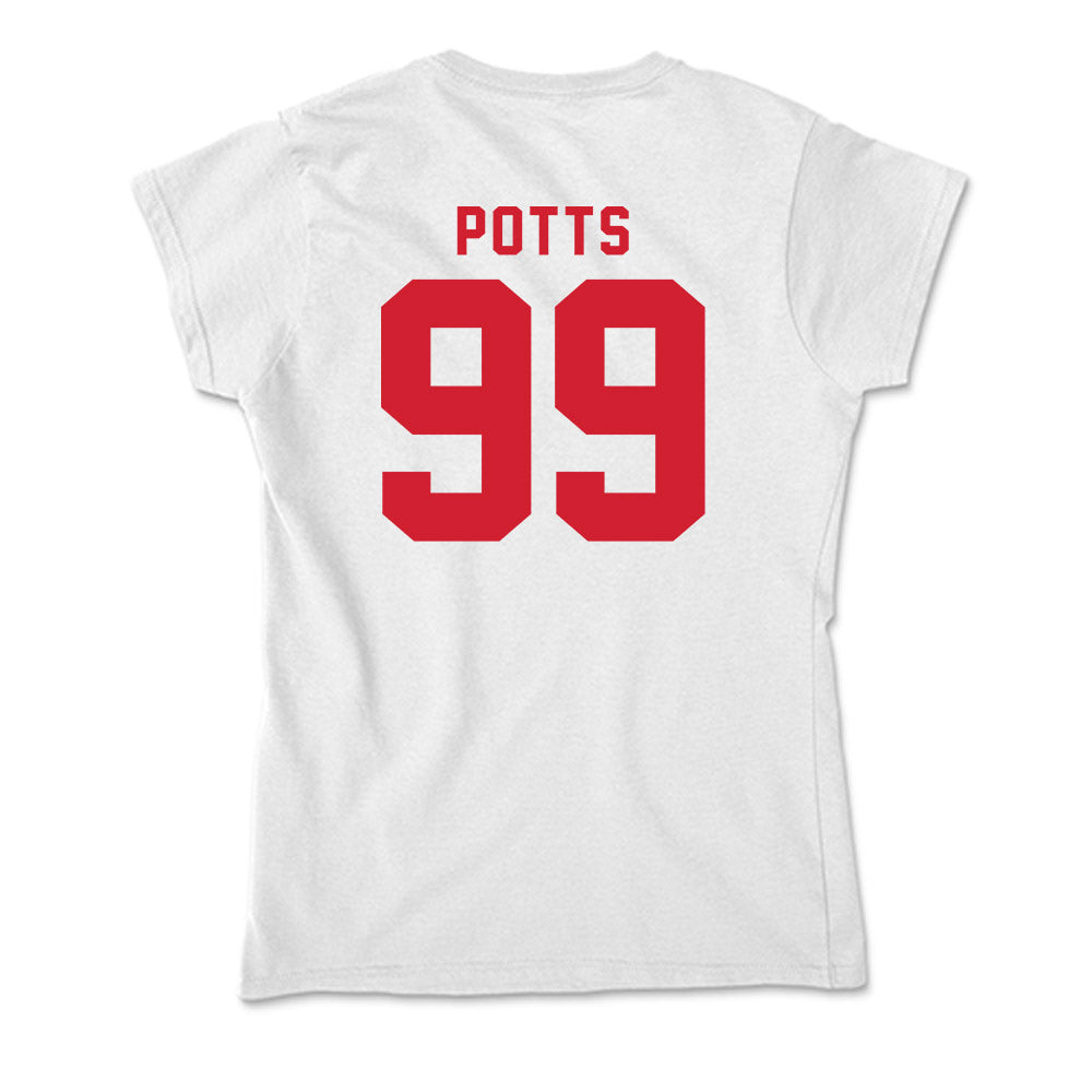 NC State - NCAA Baseball : Tristan Potts - Soft Style Women’s T-Shirt-1