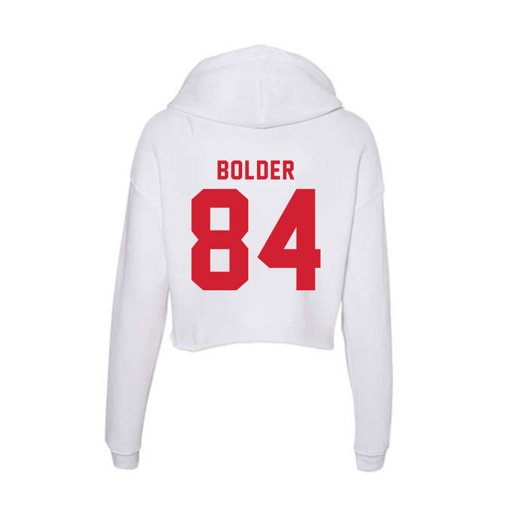 NC State - NCAA Football : Jerel Bolder - Women's Crop Fleece Hoodie-1