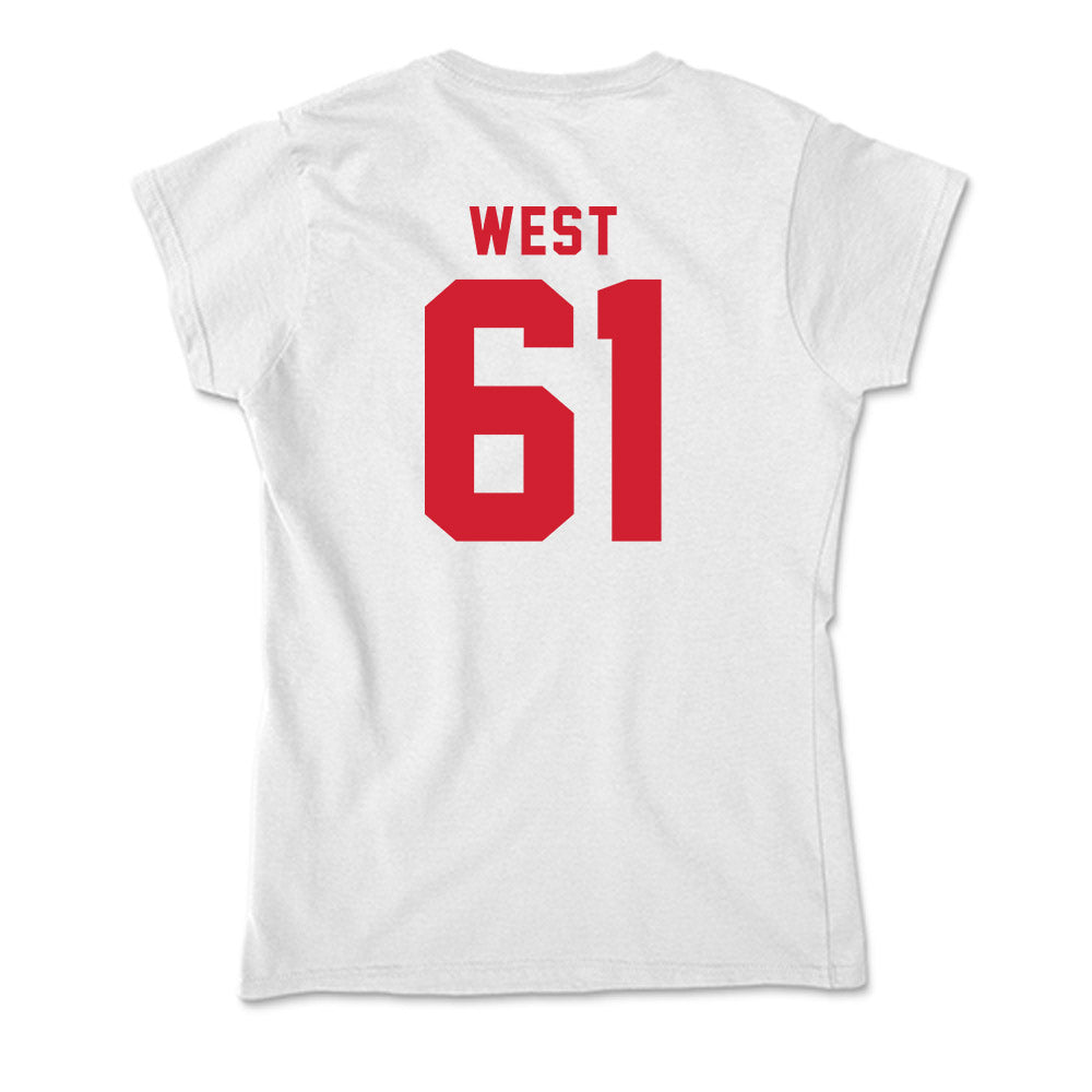 NC State - NCAA Football : Tyler West - Soft Style Women’s T-Shirt-1