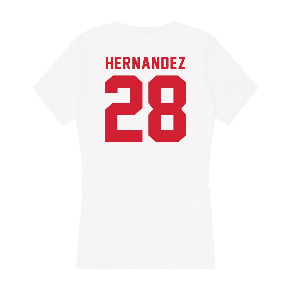 NC State - NCAA Women's Soccer : Sophia Hernandez - Women's V-Neck T-Shirt-1