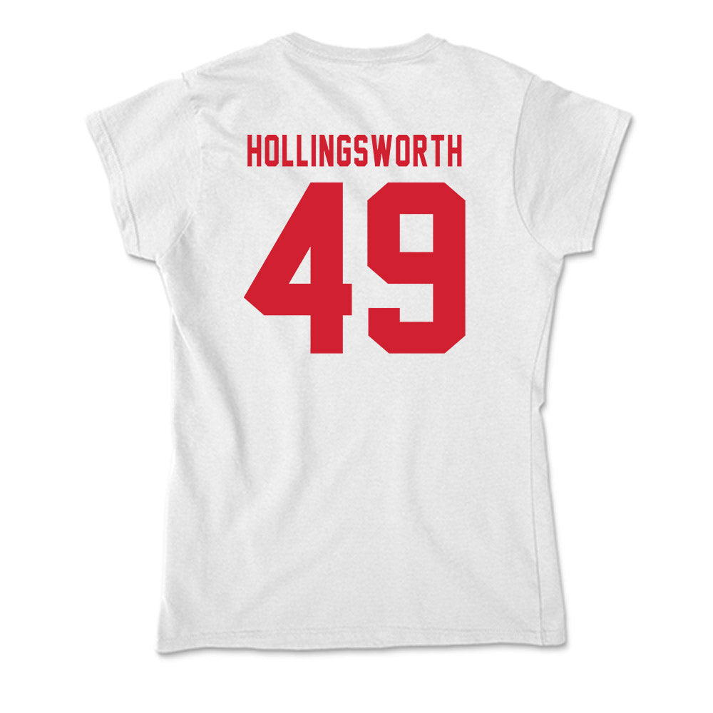 NC State - NCAA Football : Aiden Hollingsworth - Soft Style Women’s T-Shirt-1