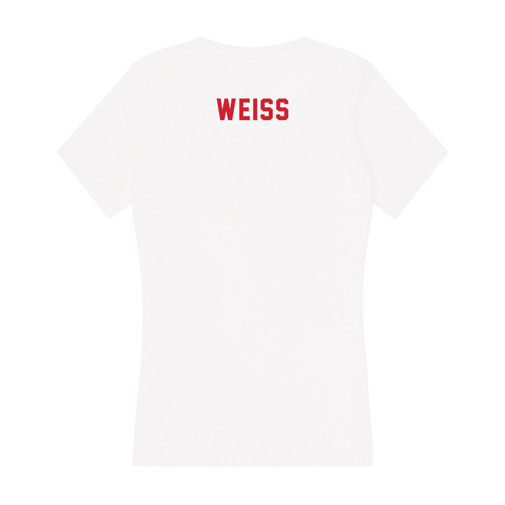 NC State - NCAA Cheerleading : Camille Weiss - Women's V-Neck T-Shirt-1
