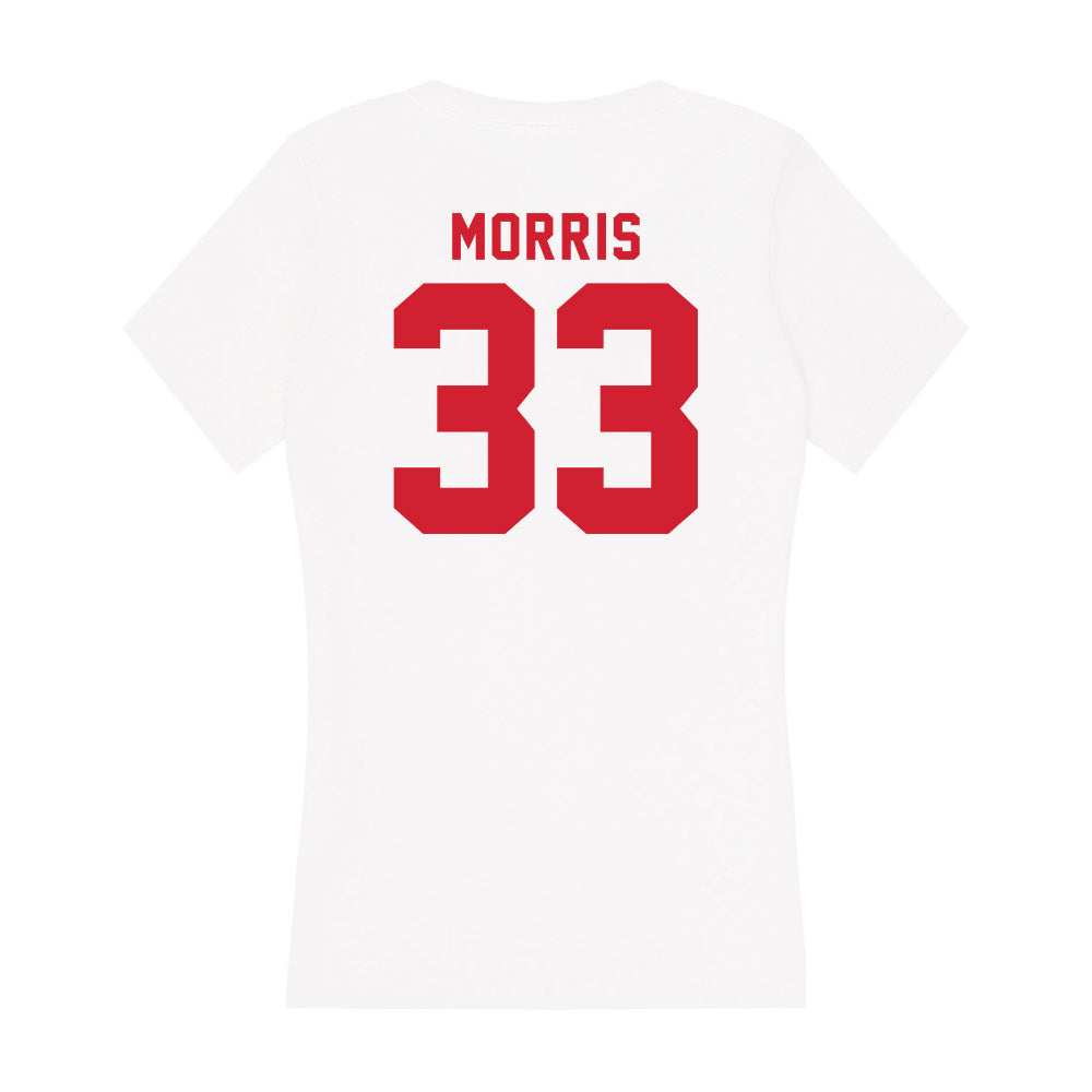 NC State - NCAA Baseball : Kaden Morris - Women's V-Neck T-Shirt-1